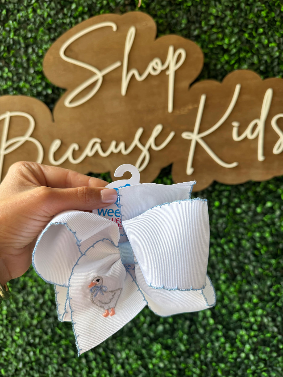 King Grosgrain with Moon stitch Edge - Goose