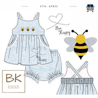 PO26: Bee Happy - Girls Bloomer Set