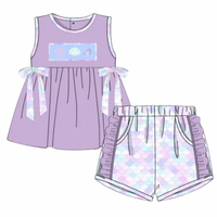 Salty Waves: Girls Shorts Set