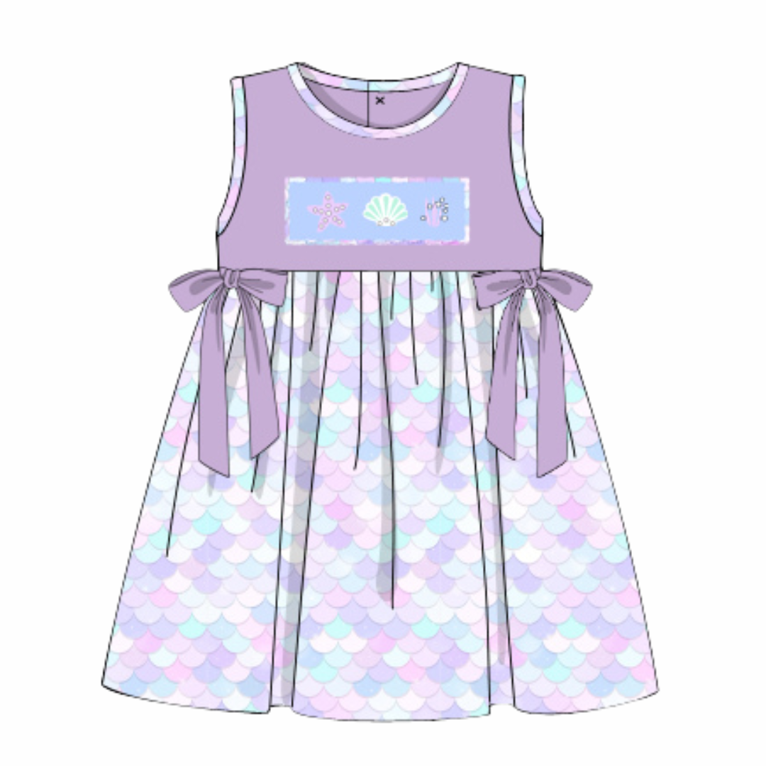 Salty Waves: Girls Dress