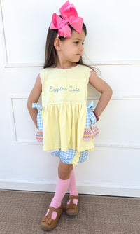 Eggstra Cute: Girls Shorts Set