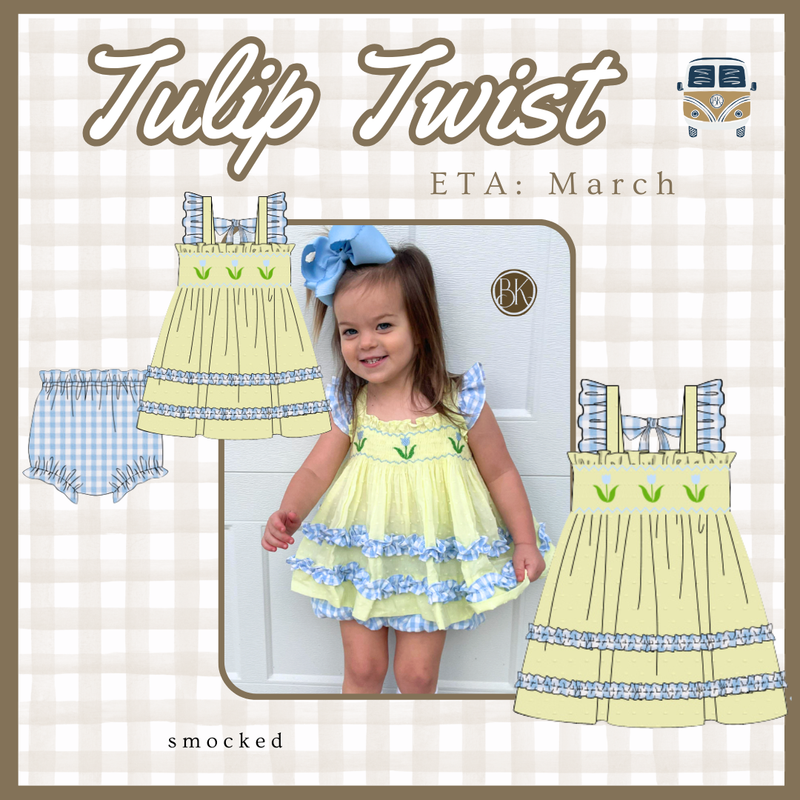 Tulip Twist: Girls Dress (ETA: MARCH)