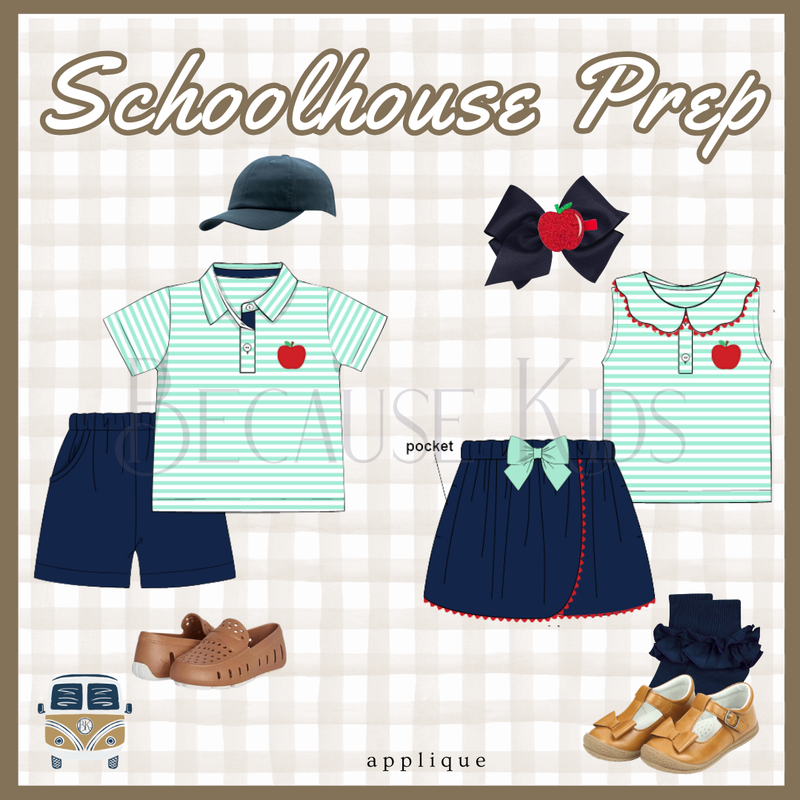Schoolhouse Prep: Girls Skort Set (ETA: JULY)