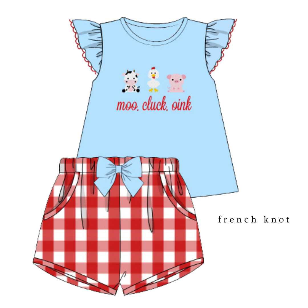 Barnyard Friends: Girls Short Set (ETA: JUNE)