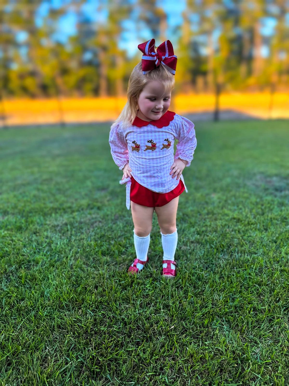 Reindeer Games: Girl Diaper Set