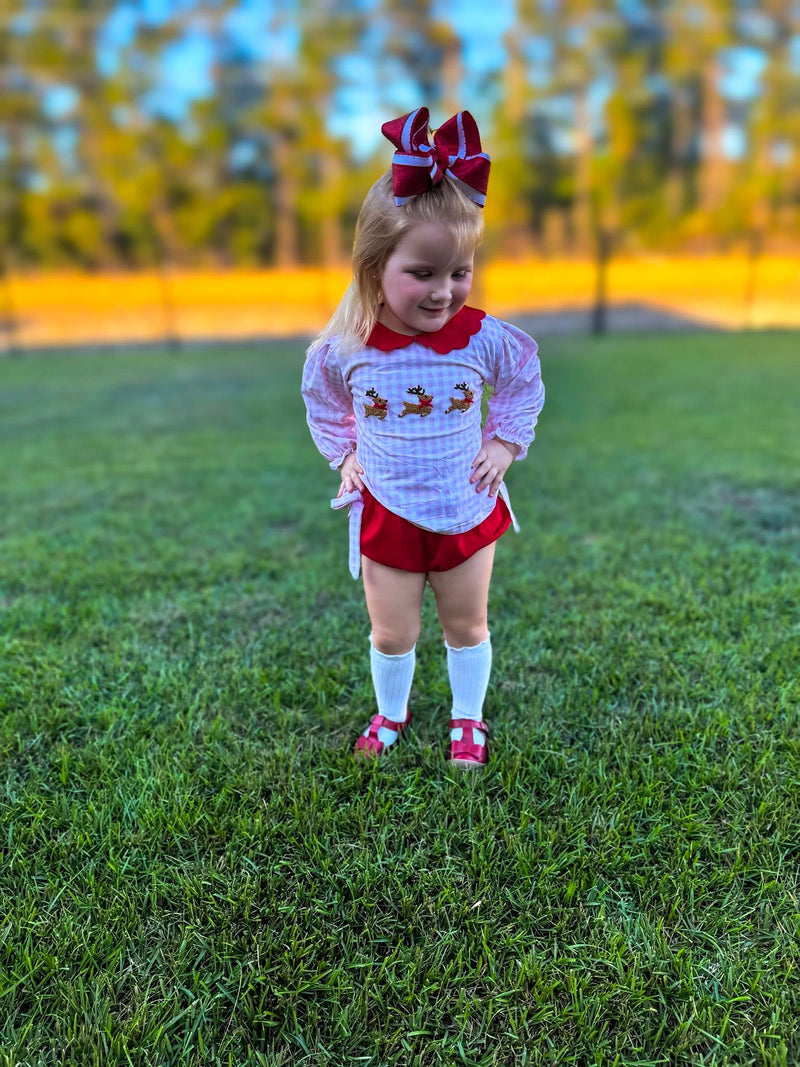 Reindeer Games: Girl Diaper Set