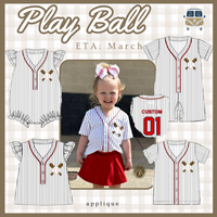 Play Ball: Girls Custom Jersey (ETA: MARCH)