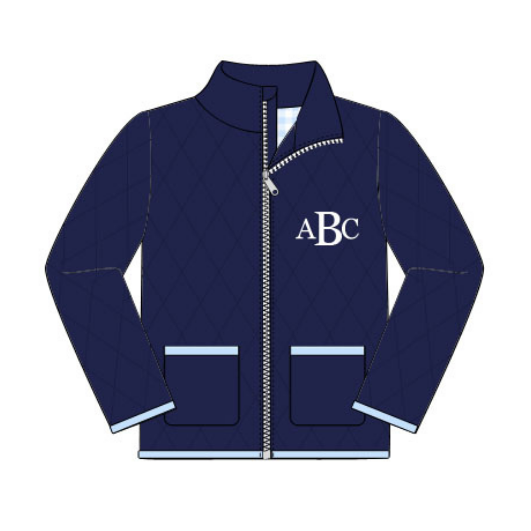 Cozy Club: Navy Jacket (No Monogram)