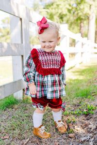 Yuletide Cheer: Girl Bloomer Set