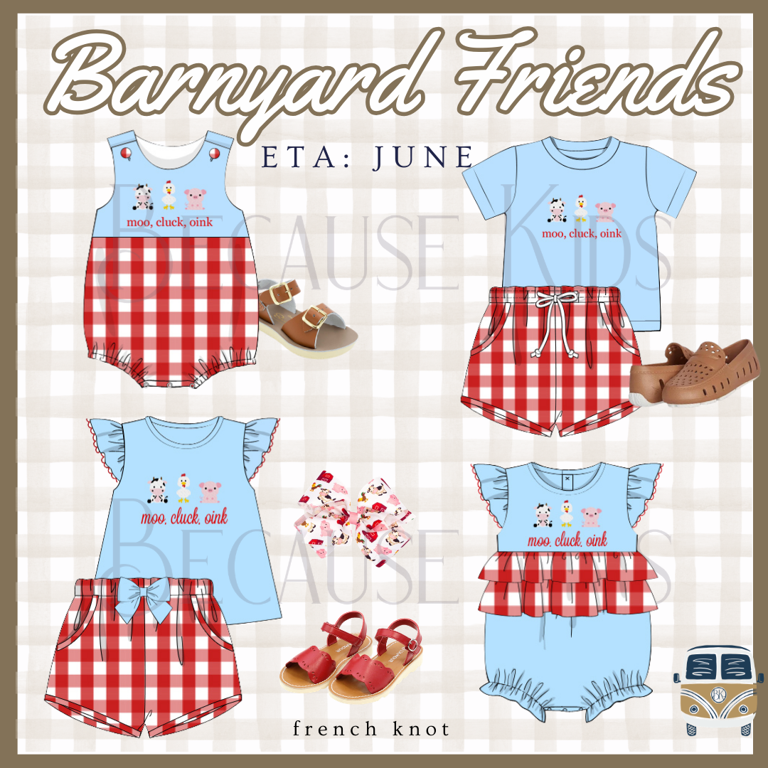 Barnyard Friends: Boys Set (ETA: JUNE)