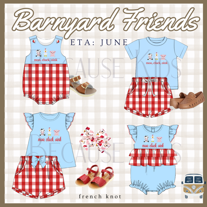 Barnyard Friends: Boys Set (ETA: JUNE)