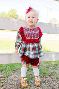 Yuletide Cheer: Girl Bloomer Set