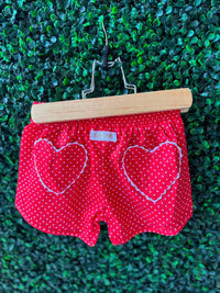 RTS: Polka Dotted Heart Pocket Shorts