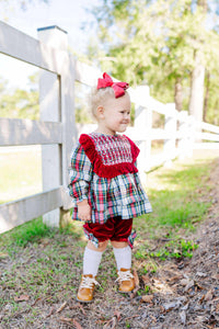Yuletide Cheer: Girl Bloomer Set