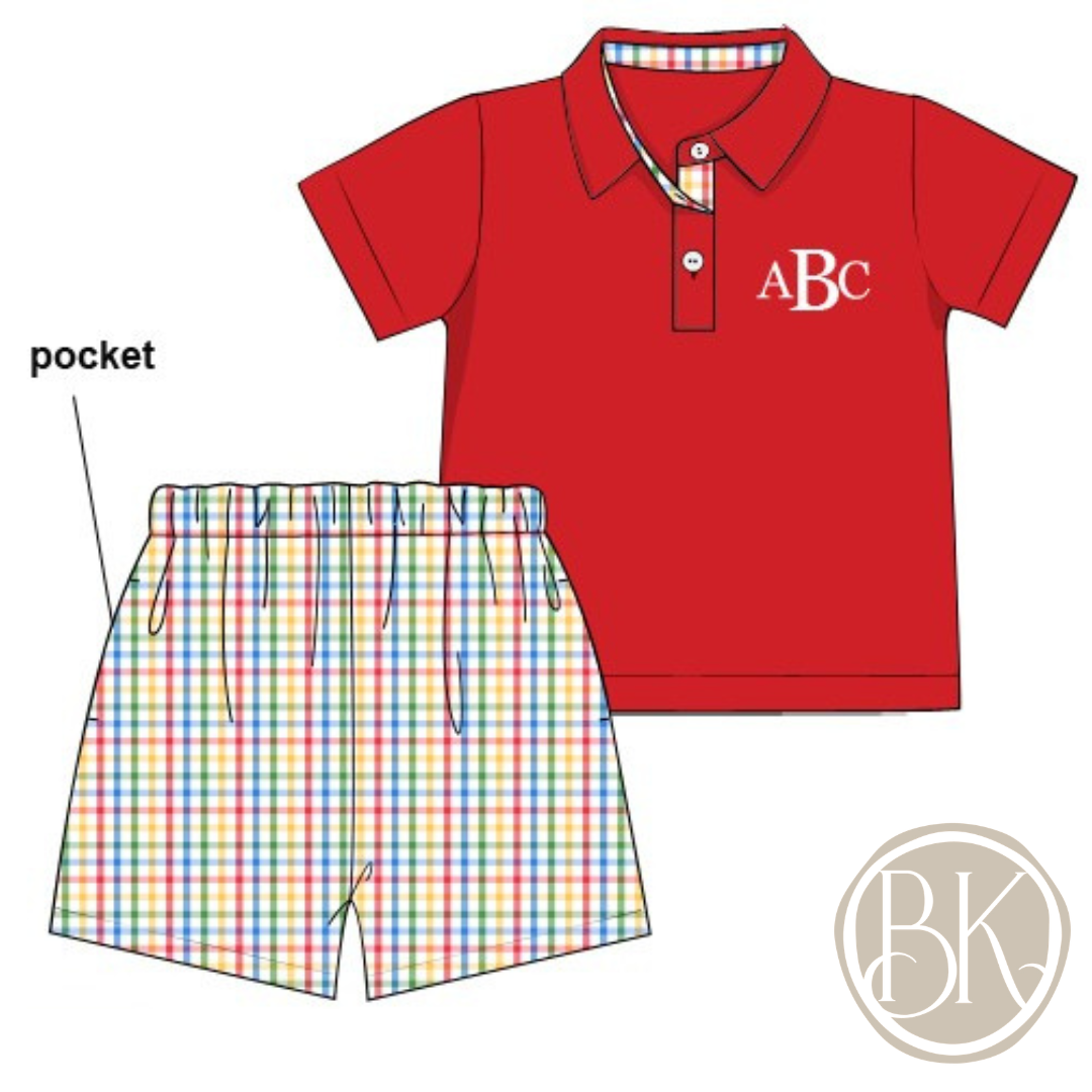 Back-2-School: Boys Short Set (ETA: JULY)