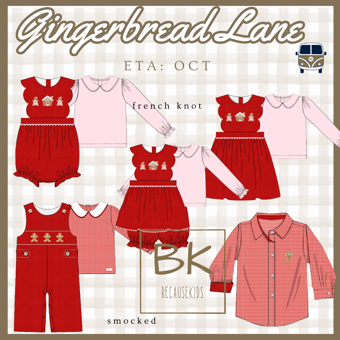 Gingerbread Lane: Girl Bloomer Set