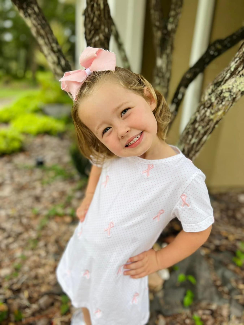 Pink Ribbon Dress – Because Kids LLC