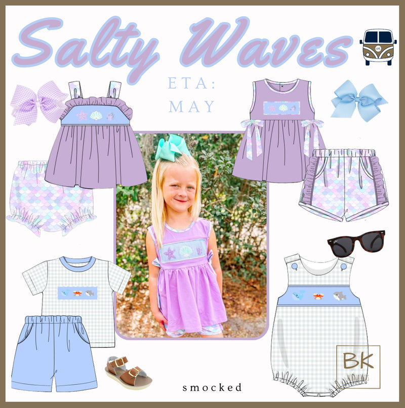 PO28: Salty Waves Girls Bloomer Set