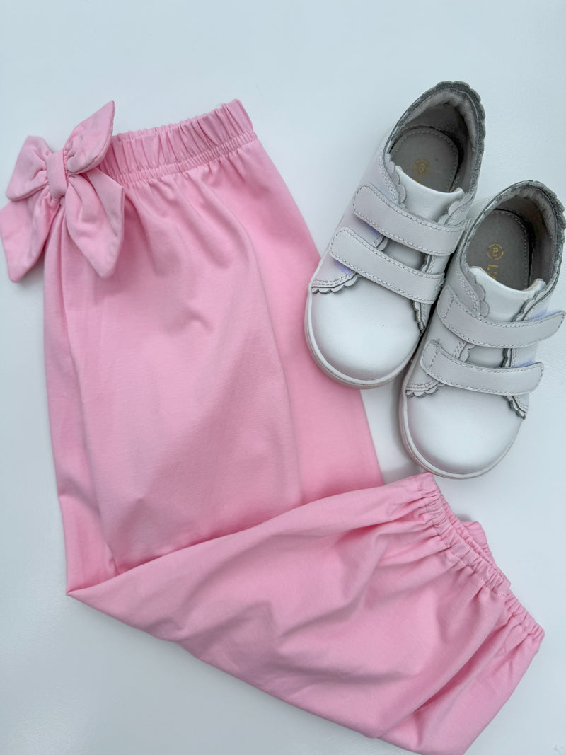 RTS: Pink Bow Joggers