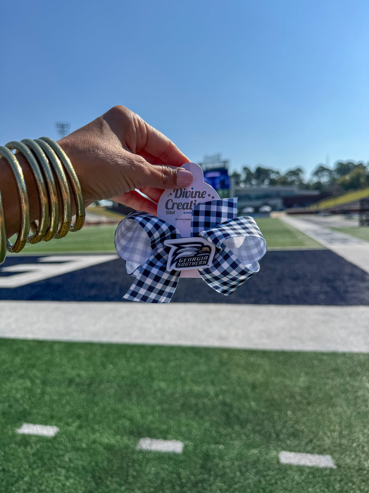 GS Medium Gingham with Badge