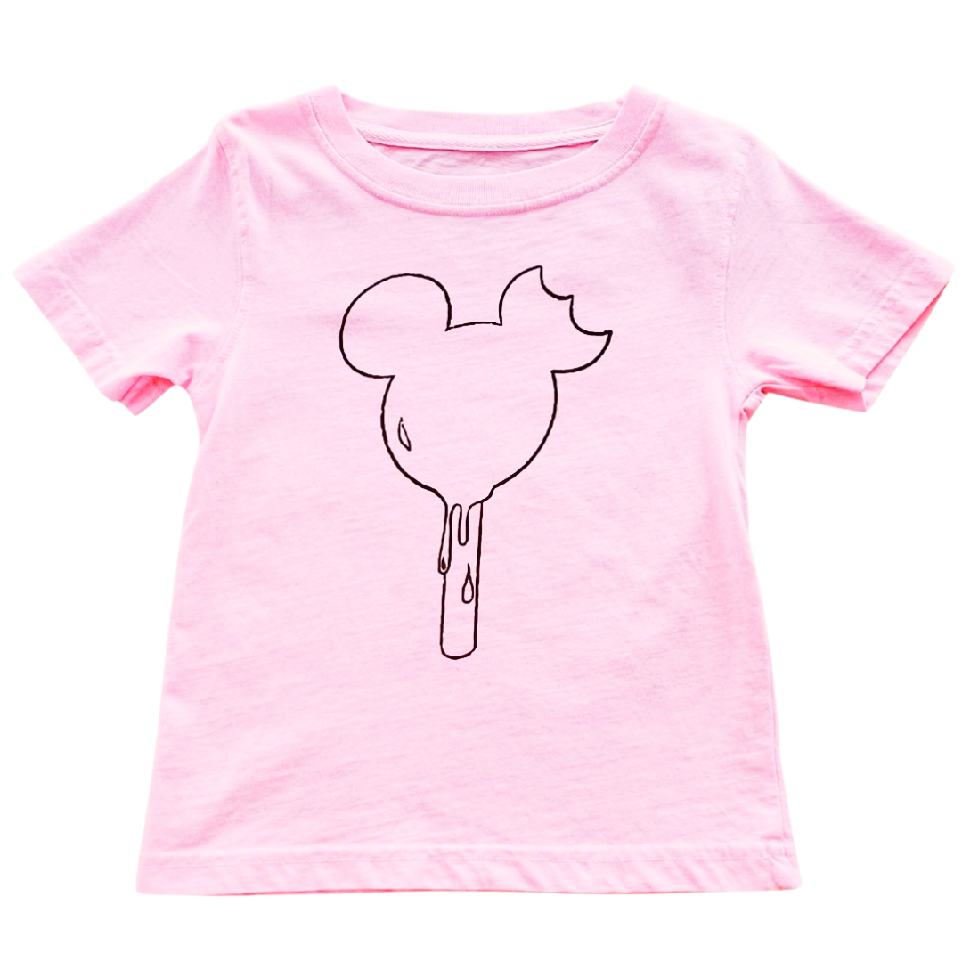 Mustard and Ketchup Kids - Short-Sleeve Pink Ice Cream Bar T-Shirt : M