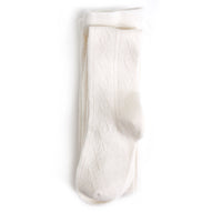 Little Stocking Company - Ivory Fancy Knit Tights