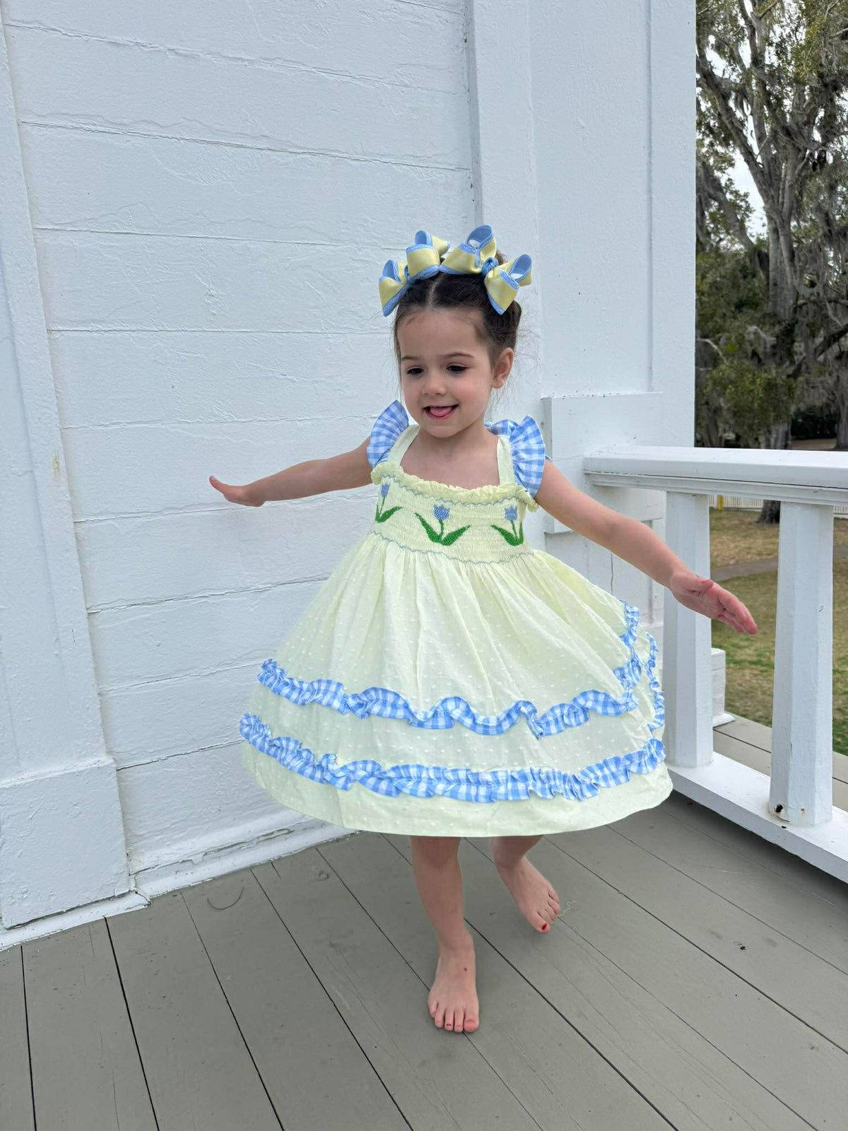 Tulip Twist: Girls Dress