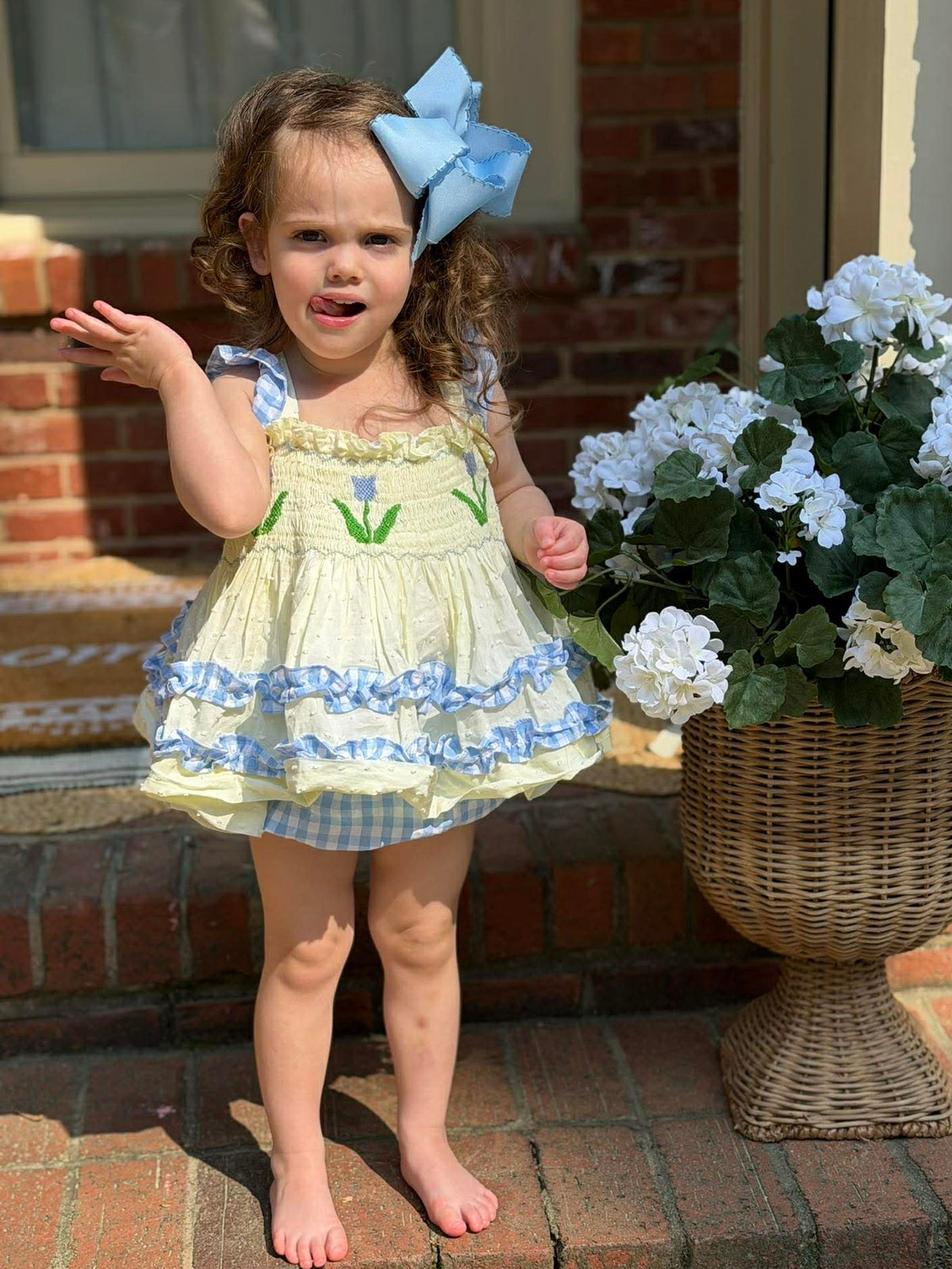 Tulip Twist: Girls Bloomer Set