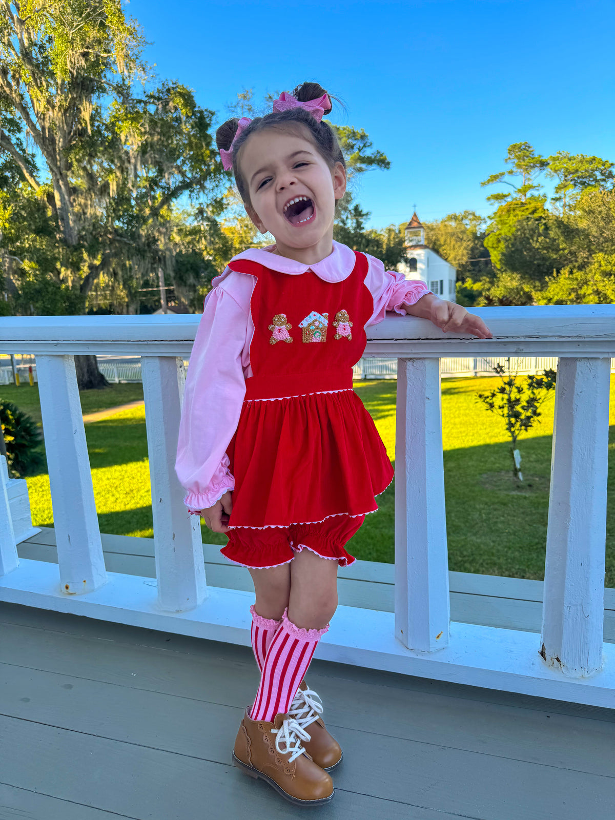 Gingerbread Lane: Girl Bloomer Set