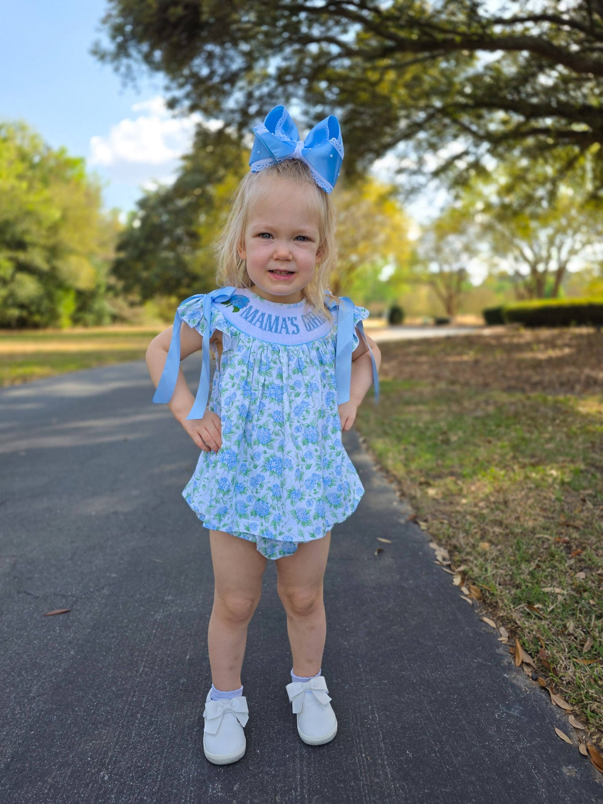 Southern Blue: Girls Bloomer Set