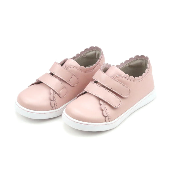 L'AMOUR- Caroline Scalloped Sneaker - Almond