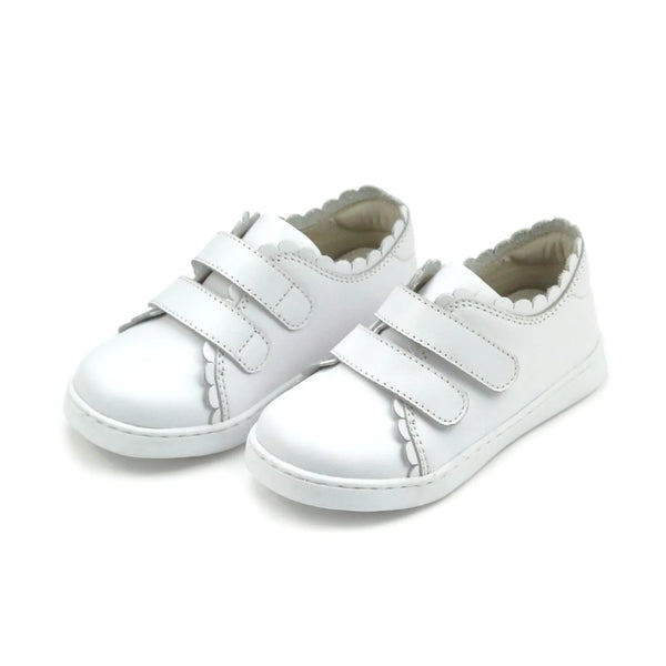L'AMOUR- Caroline Scalloped Sneaker - Almond
