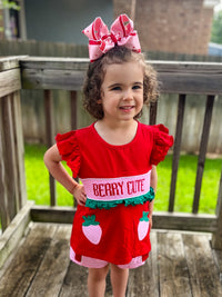 Berry Cute: Girls Shorts Set