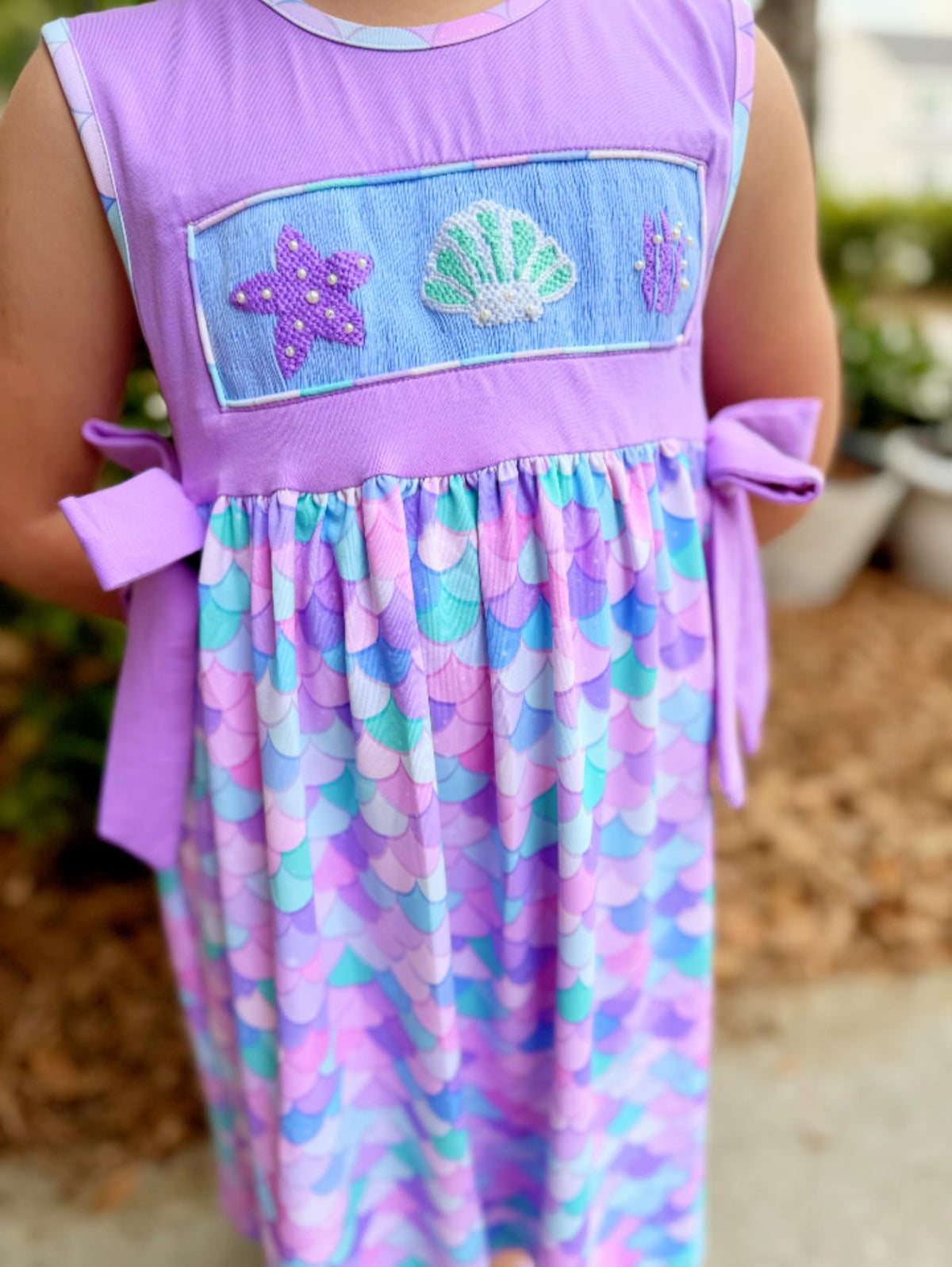 Salty Waves: Girls Dress