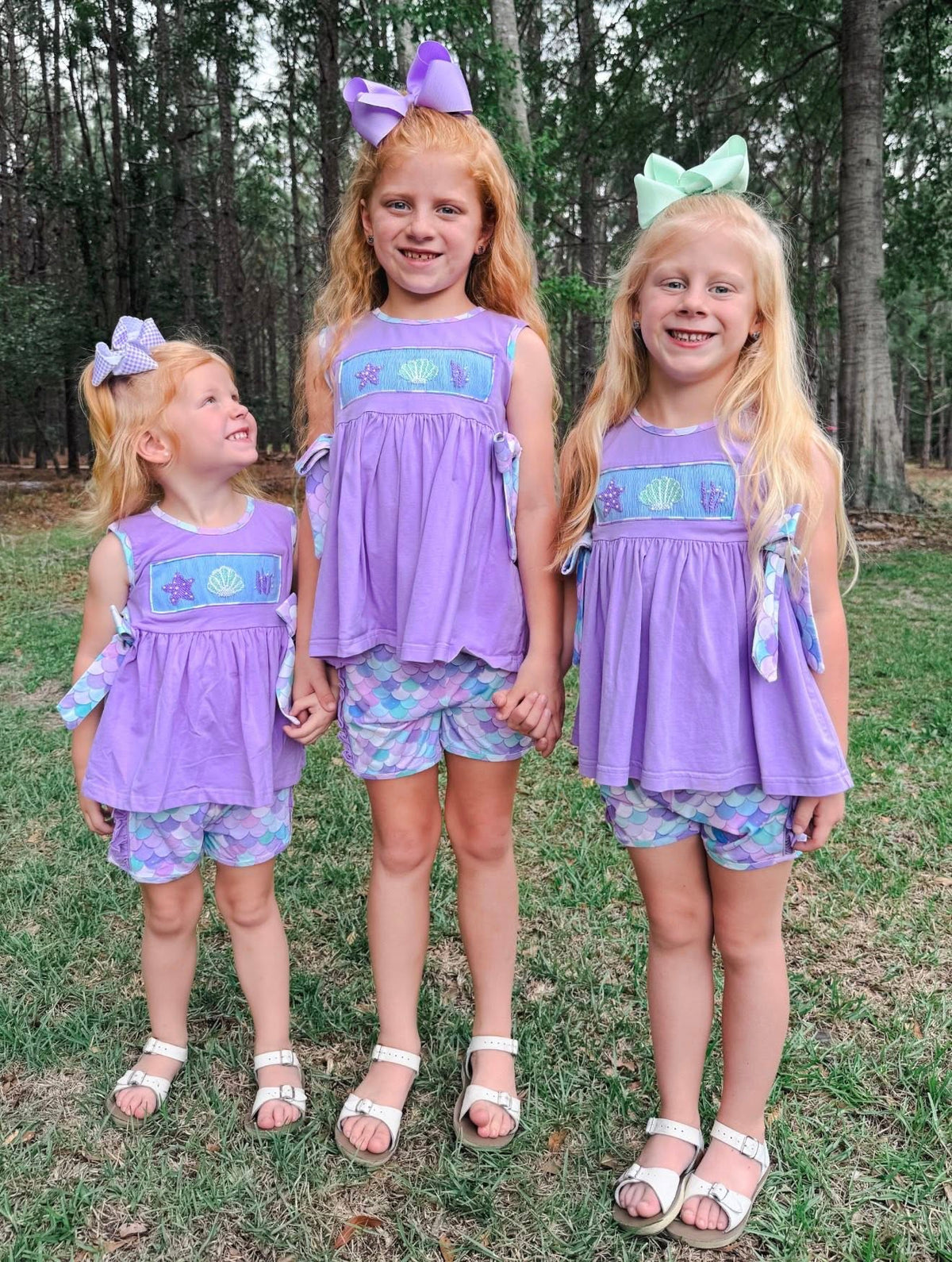 Salty Waves: Girls Shorts Set