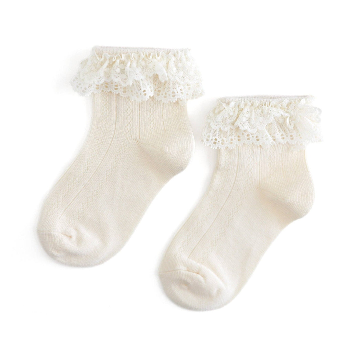 Little Stocking Co. - Lace Bobby Socks - Ivory