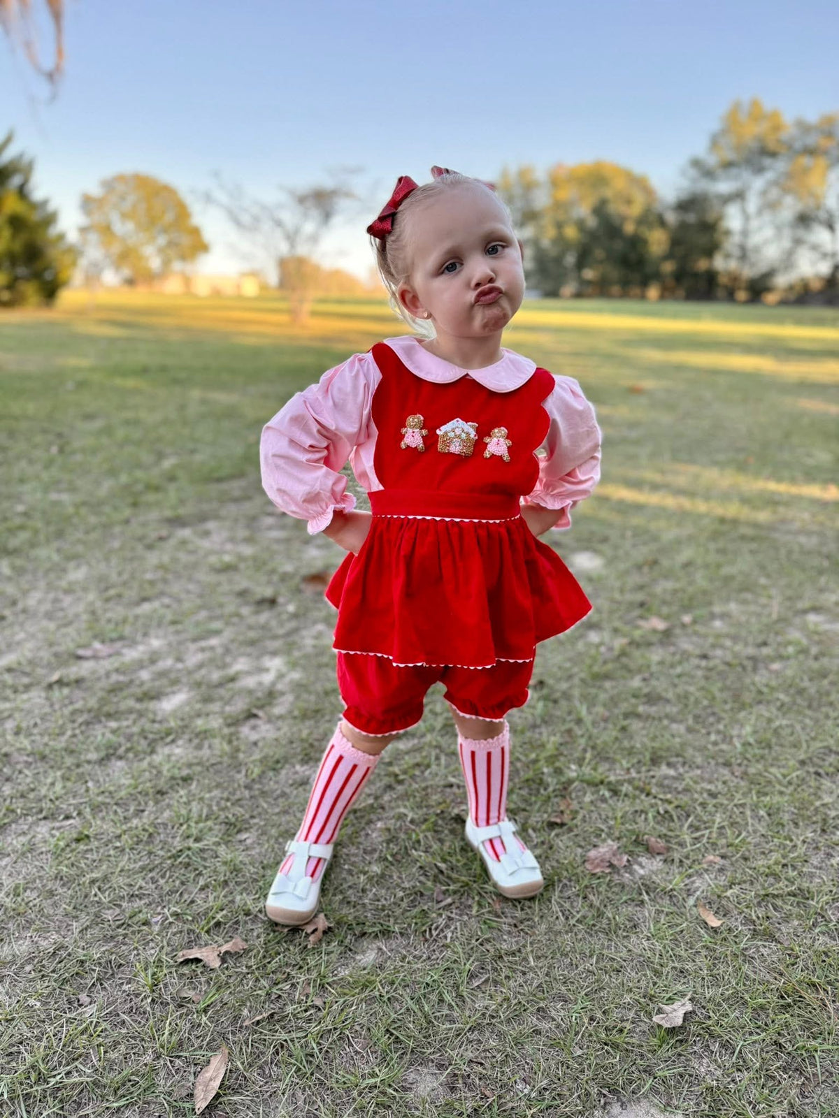 Gingerbread Lane: Girl Bloomer Set