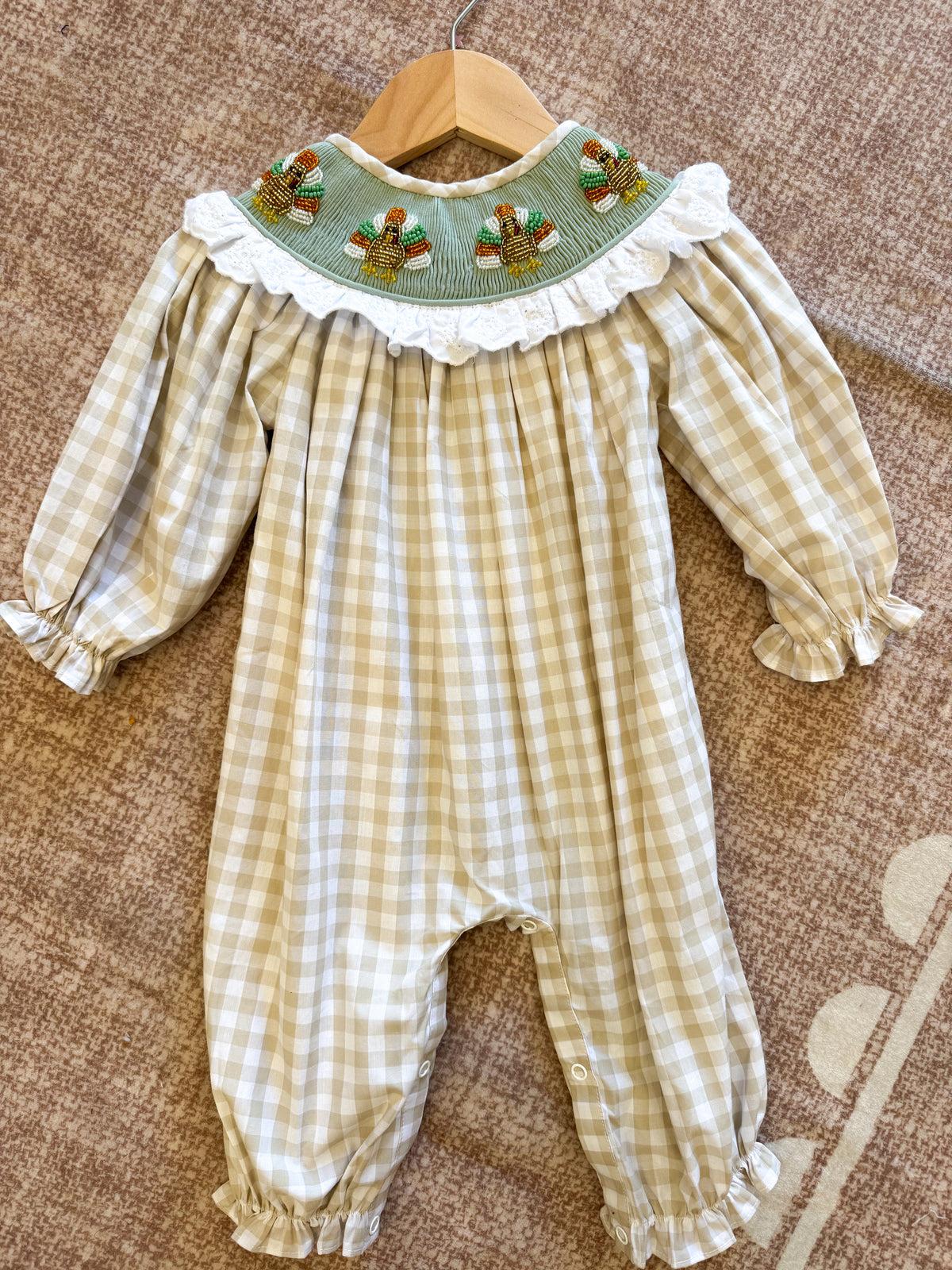 Turkey Trot: Girls Romper
