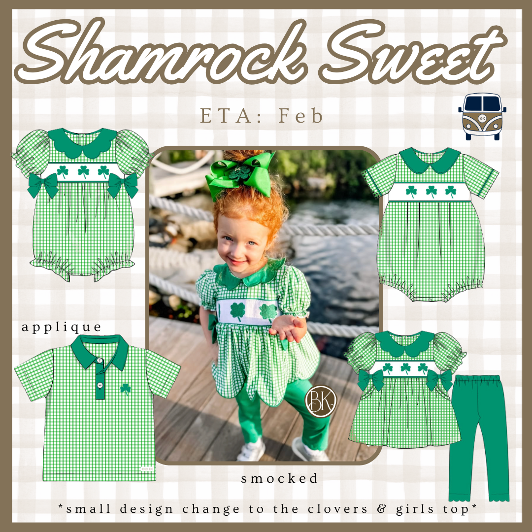 Shamrock Sweet: Boys Shirt (ETA: FEB)