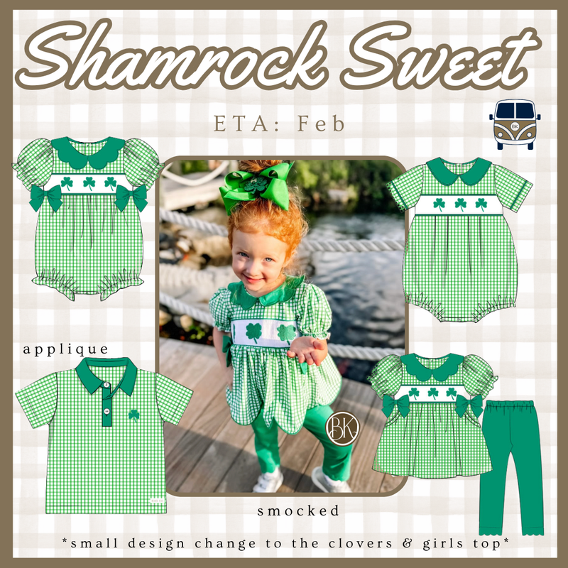 Shamrock Sweet: Boys Shirt (ETA: FEB)