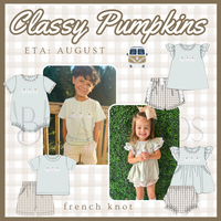 Classy Pumpkins: Boys Short Set