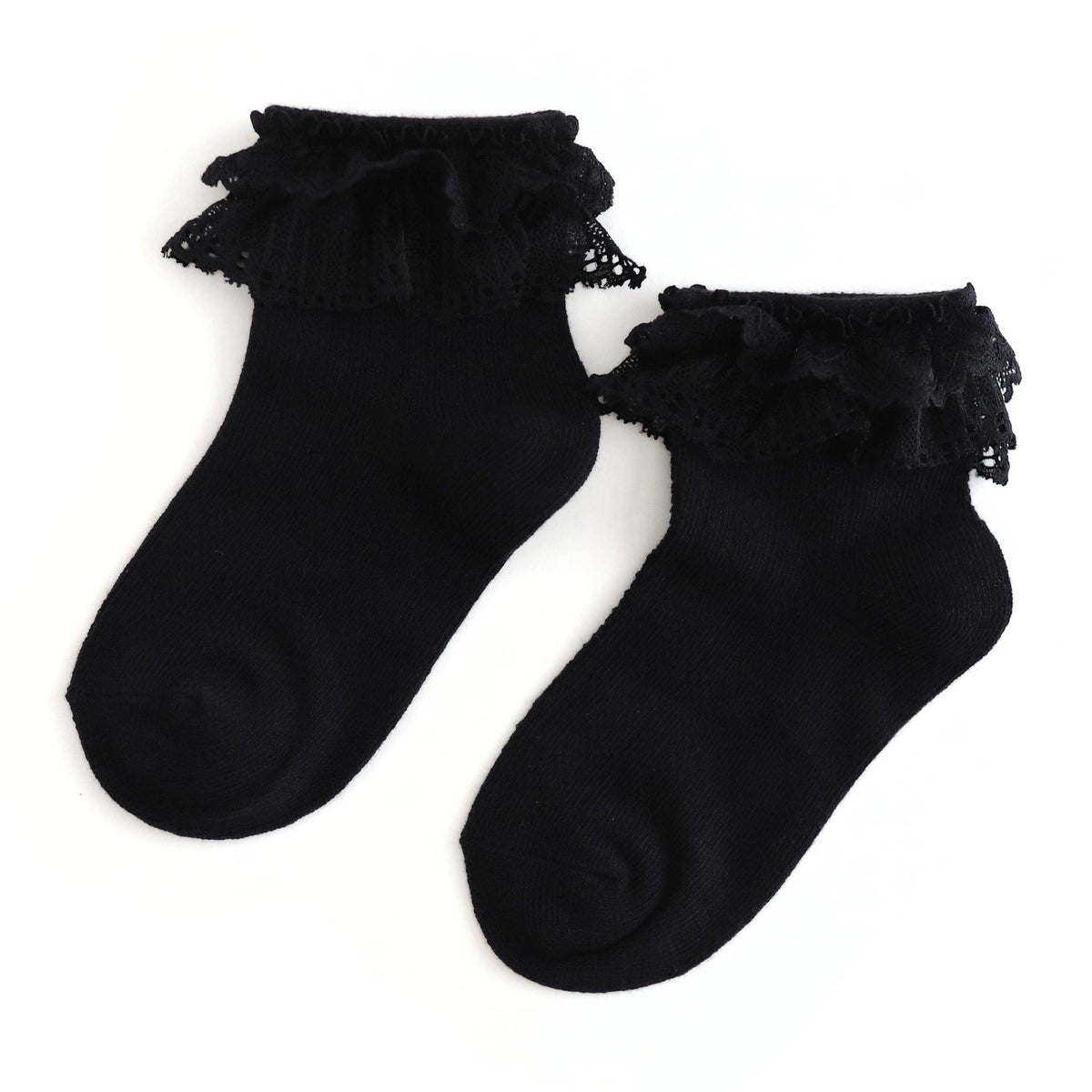 Little Stocking Co. - Lace Bobby Socks - Black