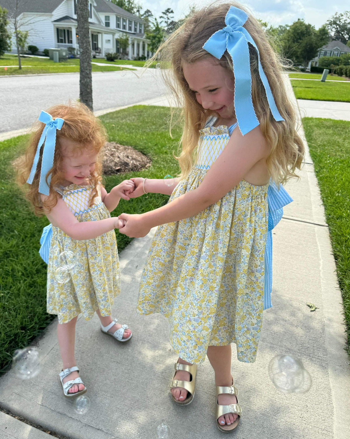 RTS: PO14: Floral Smocked Dress