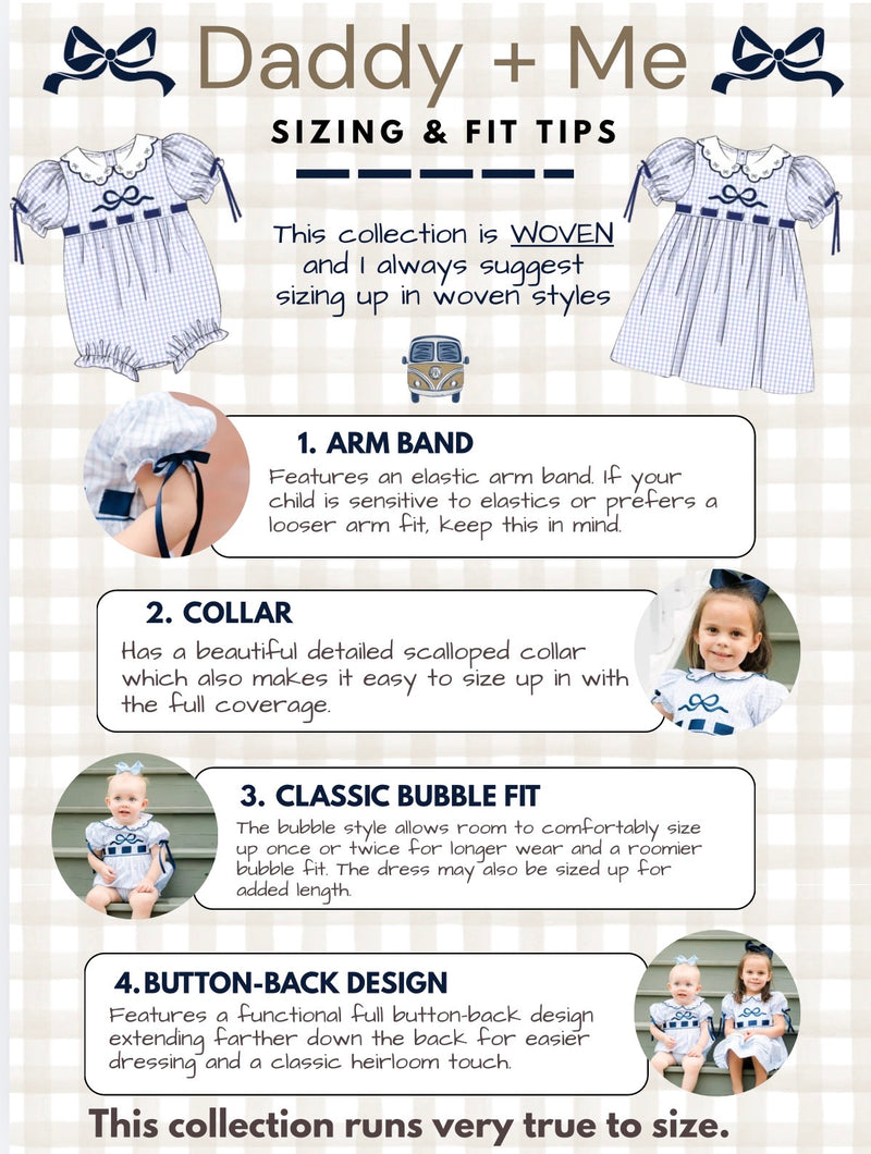 Daddy & Me Dress + Lulu's Loops Hairbow