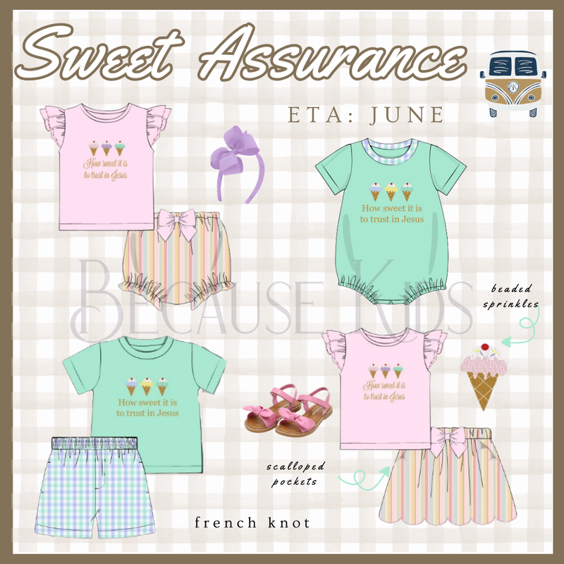 Sweet Assurance: Girls Skort Set (ETA: JUNE)