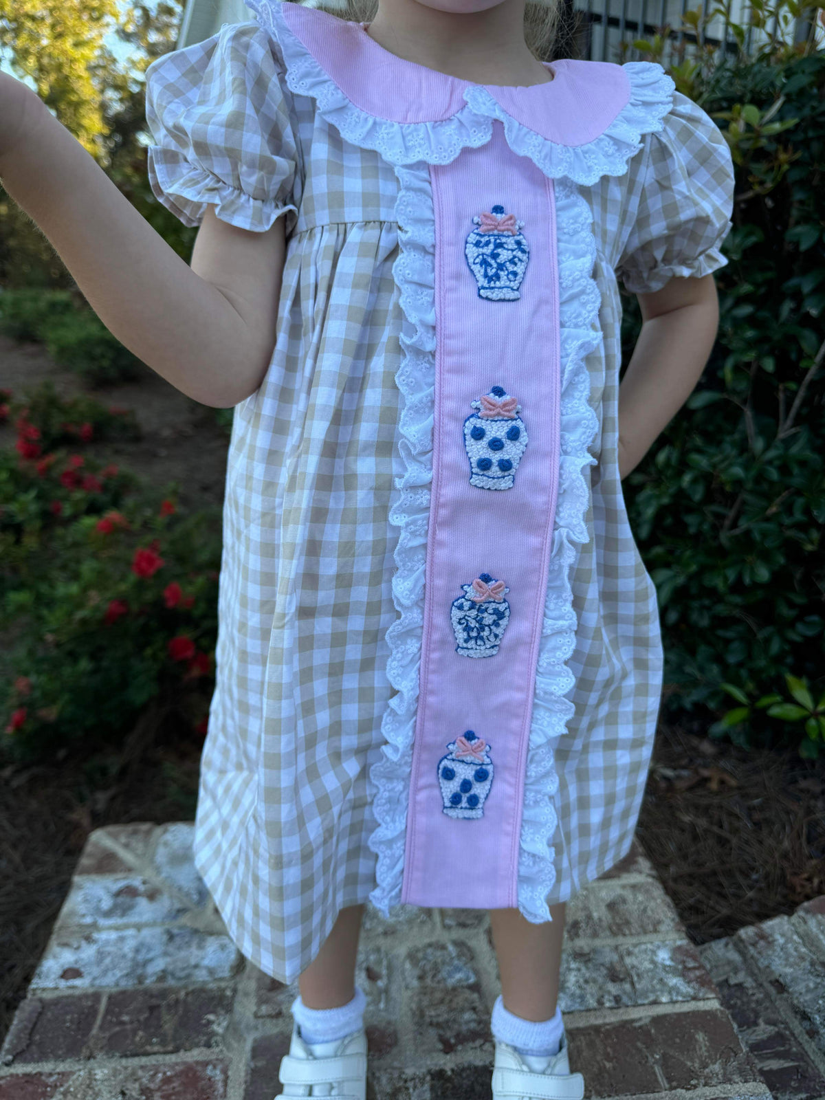 RTS: Grandmillennial Gingham - Dress