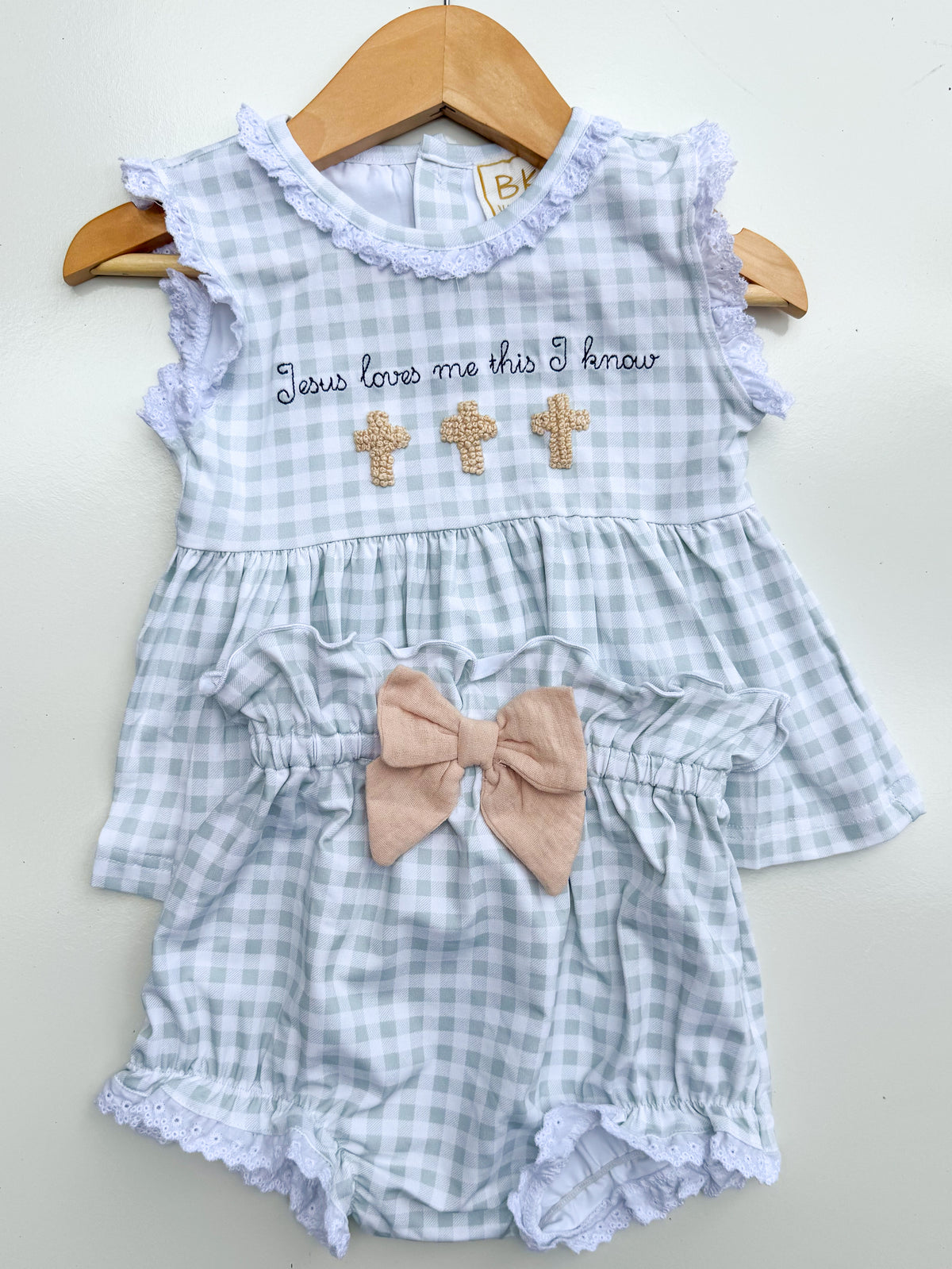 Jesus Loves Me: Girls Bloomer Set