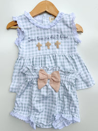 Jesus Loves Me: Girls Bloomer Set