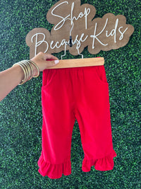 Red Corduroy Pants