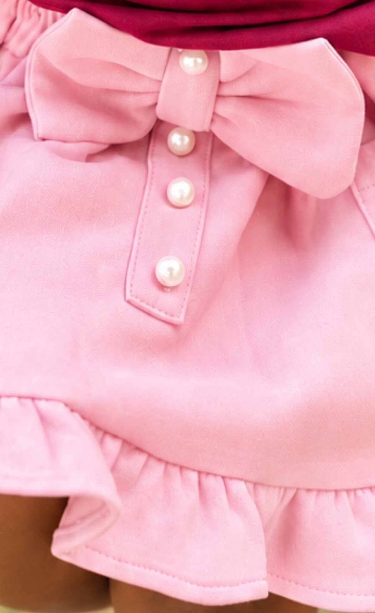 Blushing Pearl: Girls Skirt Set